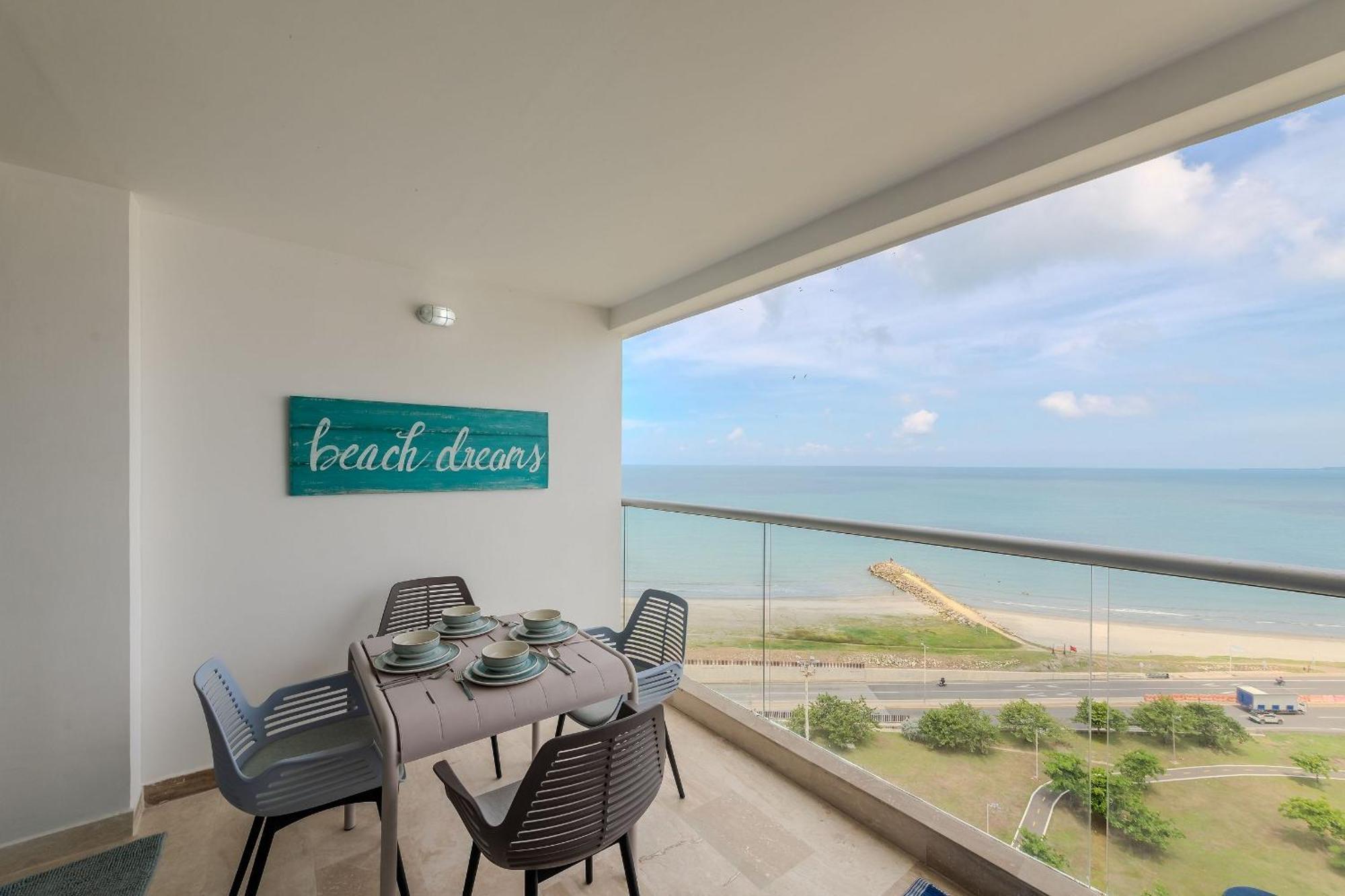 Exclusivo Nuevo Frente Al Mar Apartamento *